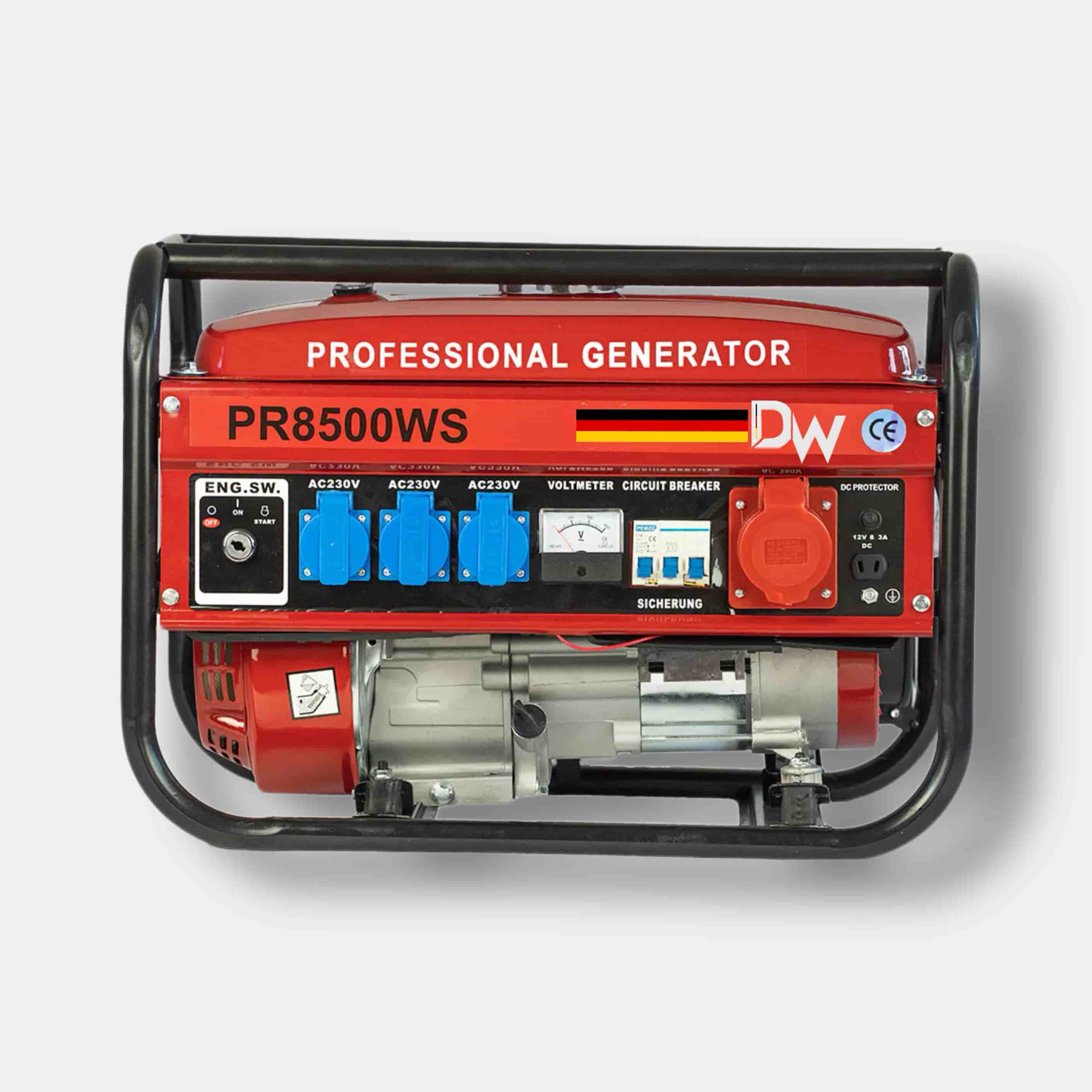 Groupe Électrogène H-8500w (220/380v) avec clé